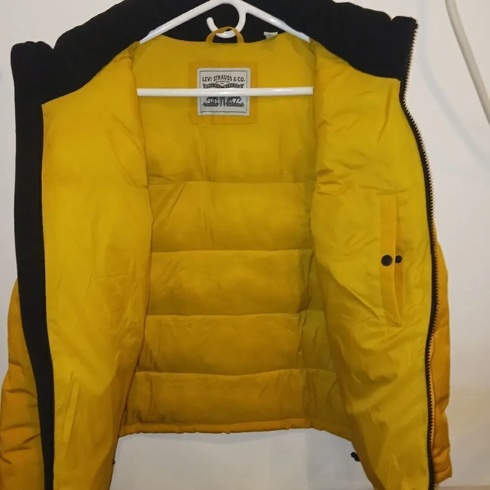 LEVI'S Men's Arctic Cloth Retro Bubble Puffer Zip-Up Jacket